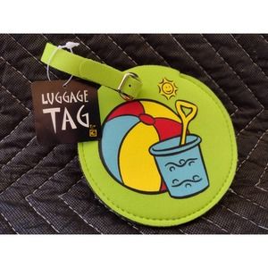 Giftcraft Luggage Tag-Lime Green-Beach Toys-New With Tags